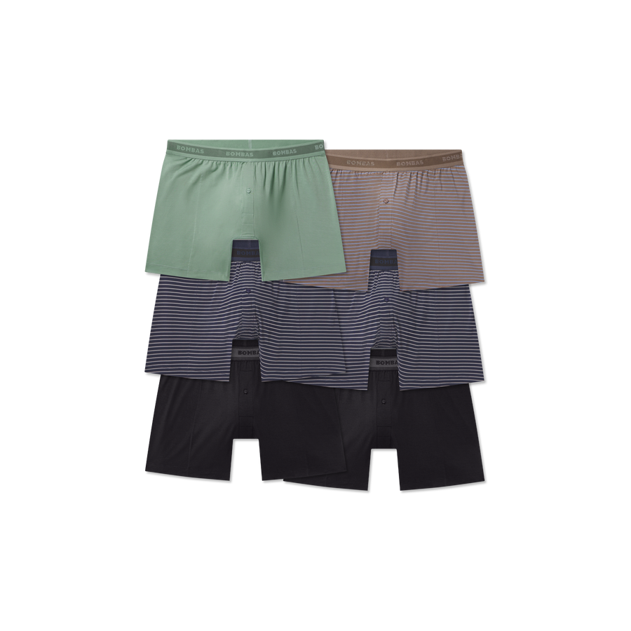 Men's Soft Flex Slim Boxer 6-Pack - Classic Comfort