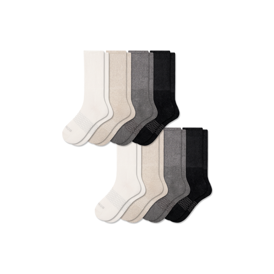 Men's Wide Calf Sock 8-Pack - Smooth Studio Step