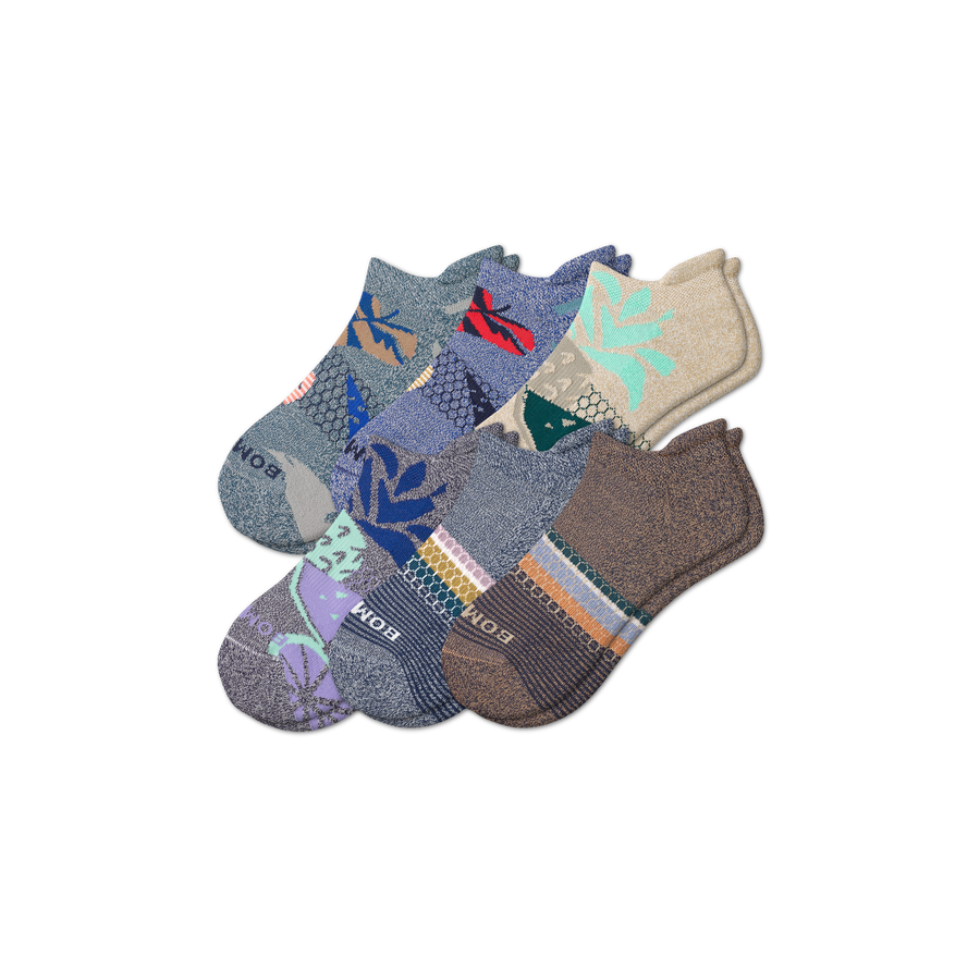Men’s Tropical Ankle Sock 6-Pack - Studio No Show Wear