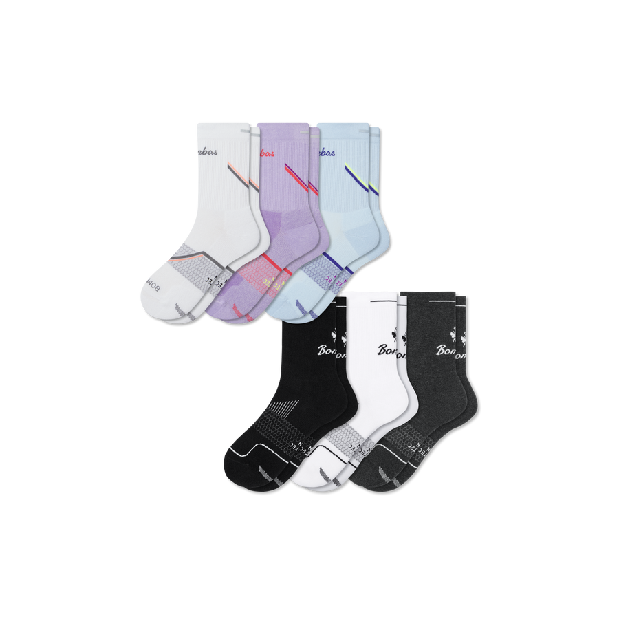 Women's Run Half Calf Sock 6-Pack - Studio Office Pair