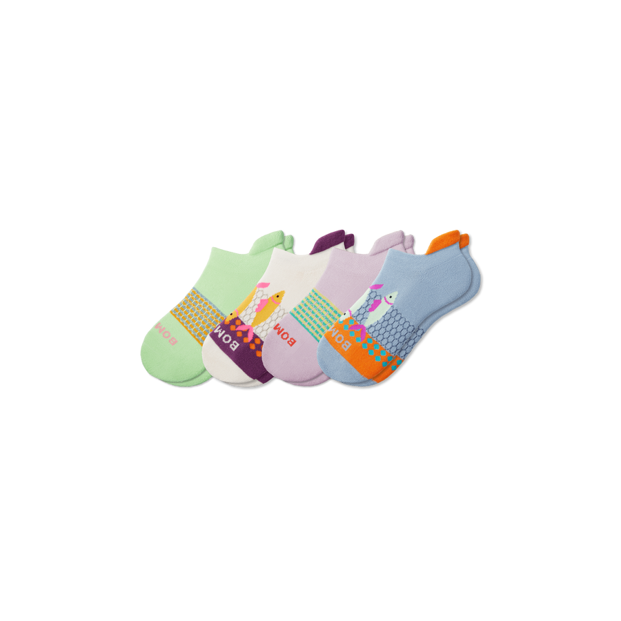 Youth Aquatic Ankle Sock 4-Pack - Classic School Step
