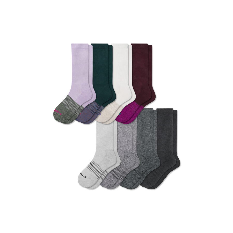 Women's Marl Calf Sock 8-Pack - Run Cushion