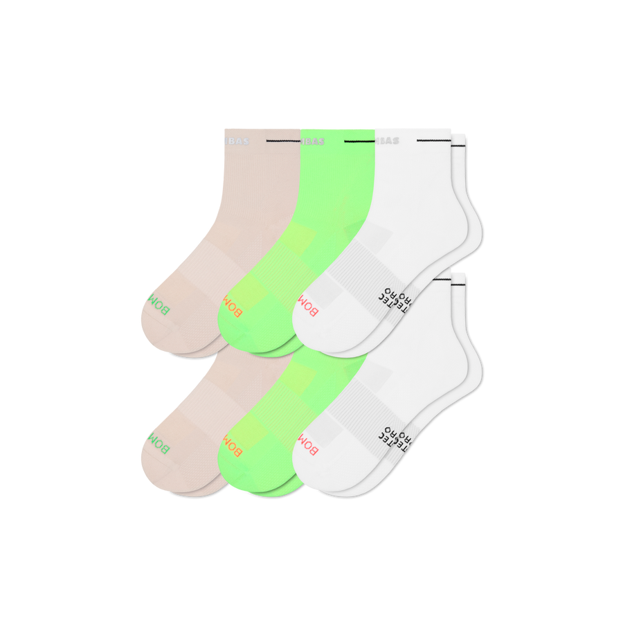 Women's RunPro Quarter Sock 6-Pack - Active Weekend Wear
