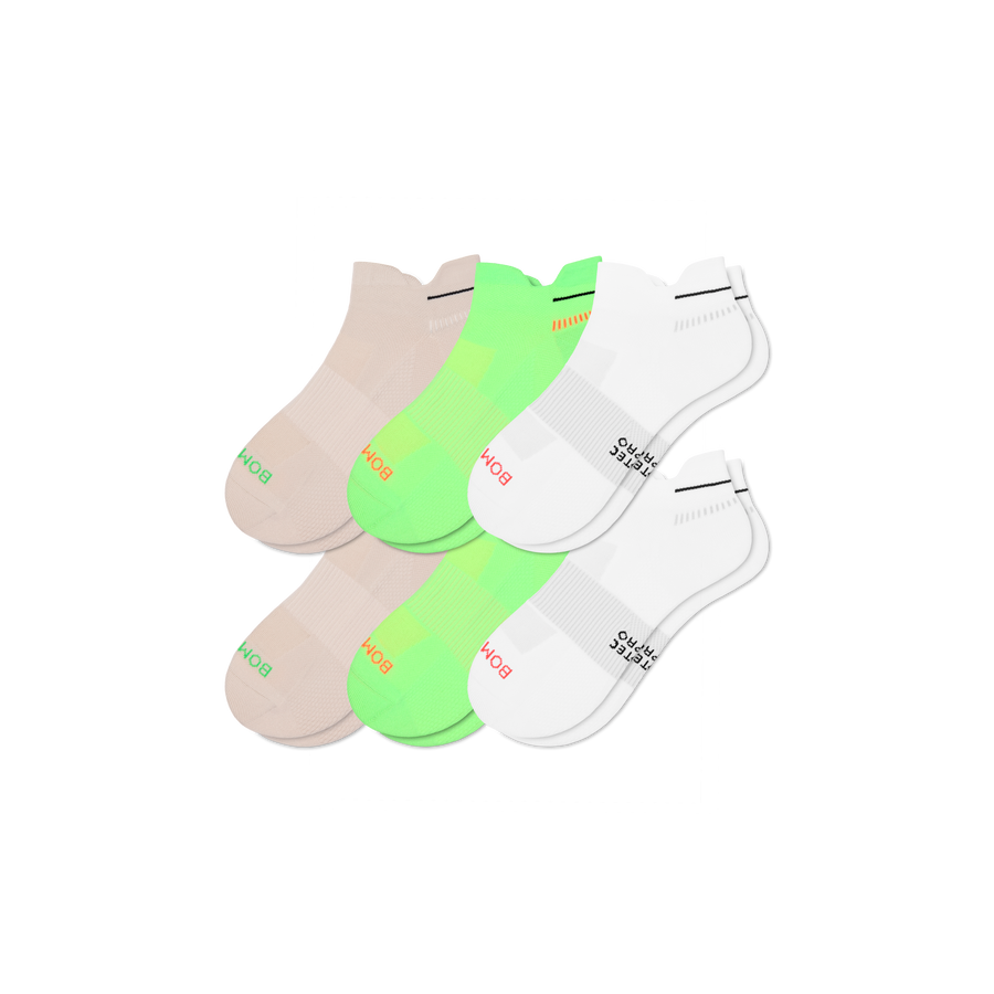 Women's RunPro Ankle Sock 6-Pack - Cozy Court Comfort