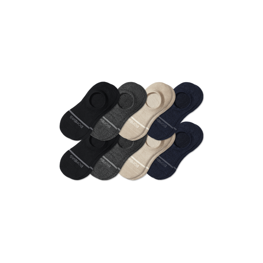 Men's Lightweight Merino Wool Blend No Show Sock 8-Pack - Cozy Weekend Rotation