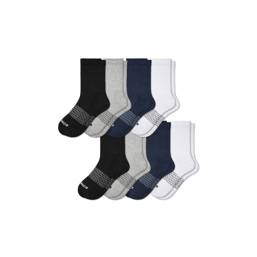 Men's Solids Half Calf Sock 8-Pack - Everyday Studio Pair