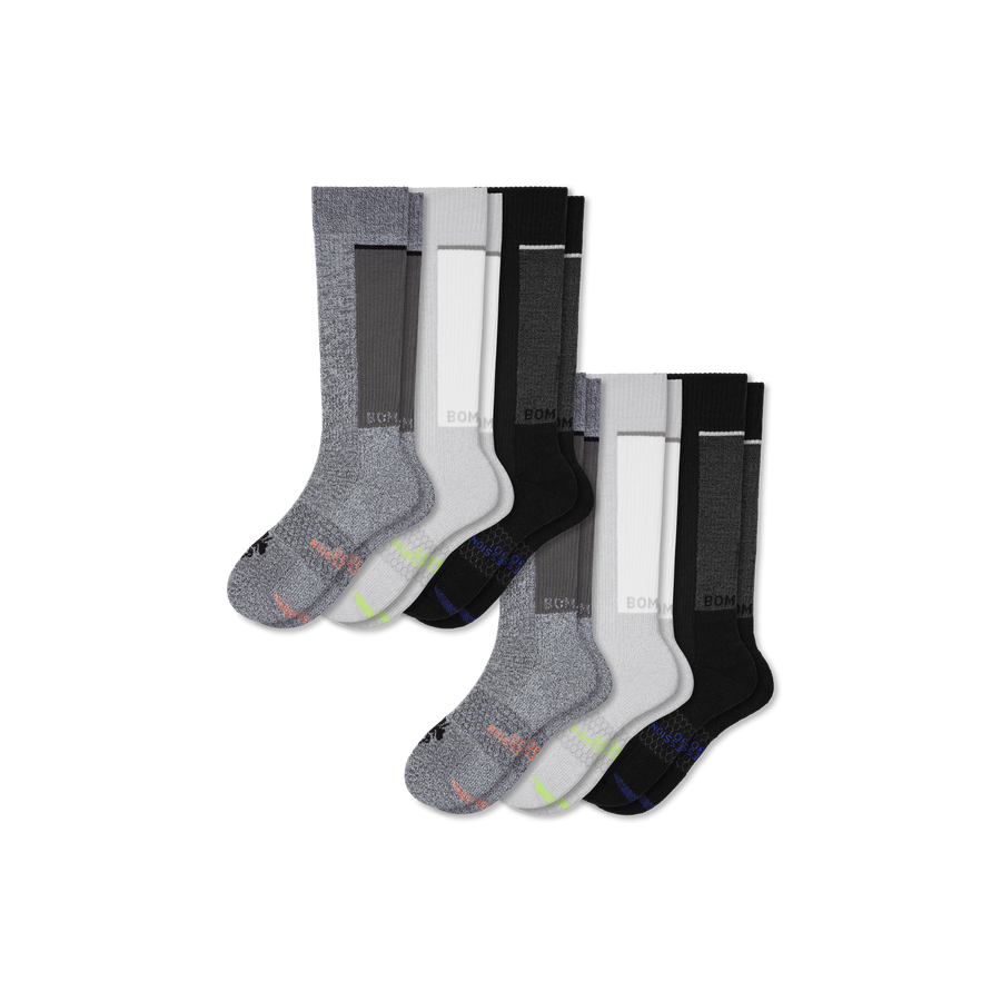 Men's Performance Compression Knee High Sock 6-Pack (20-30mmHg) - Run Support