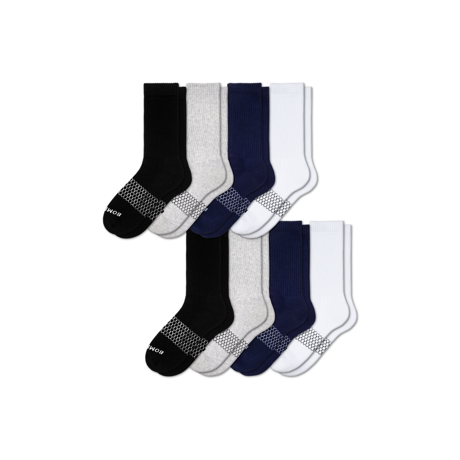 Women's Solids Calf Sock 8-Pack - Studio Crew Wear