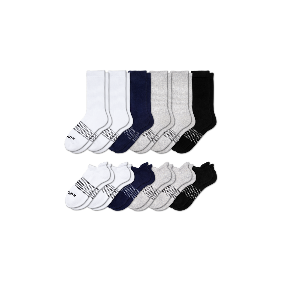 Men's Calf & Ankle Sock 12-Pack - Daily Trail Support