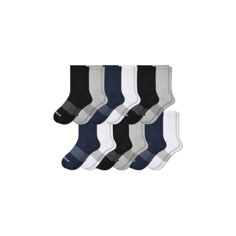 Women's Solids Half Calf Sock 12-Pack - Weekend Court Pair