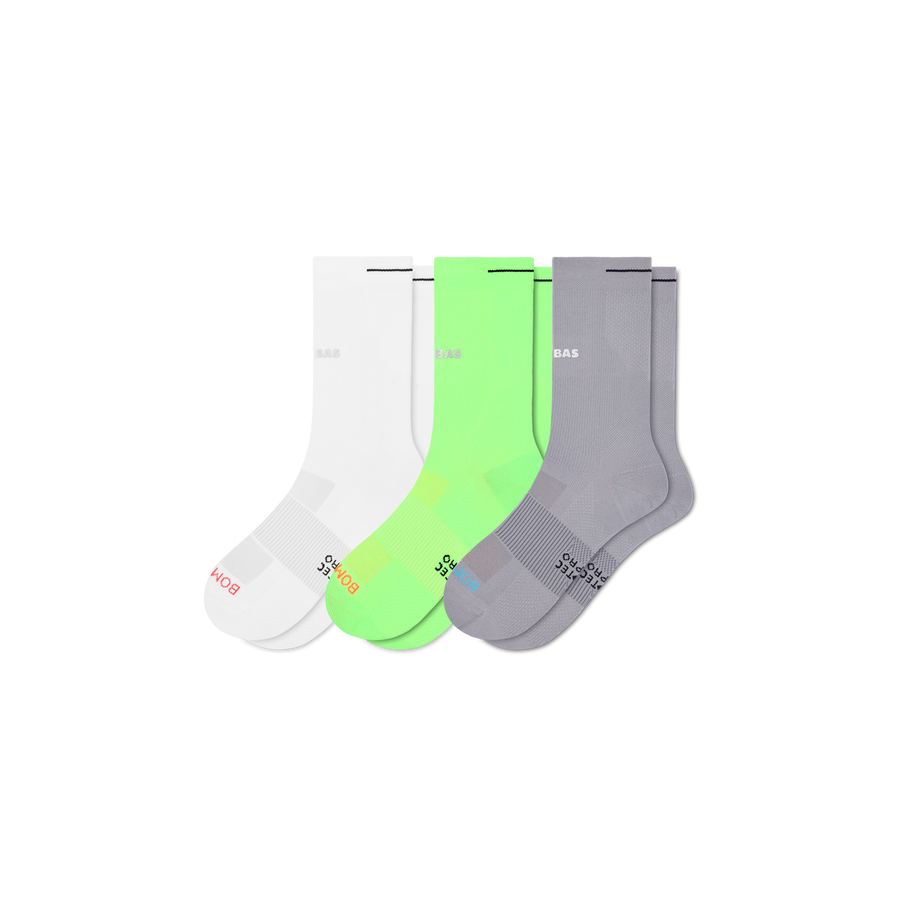 Women's RunPro Half Calf Sock 3-Pack - Steady No Show Step