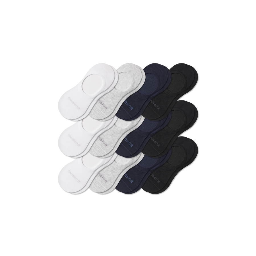 Men's Lightweight No Show Sock 12-Pack - Breathable No Show Support