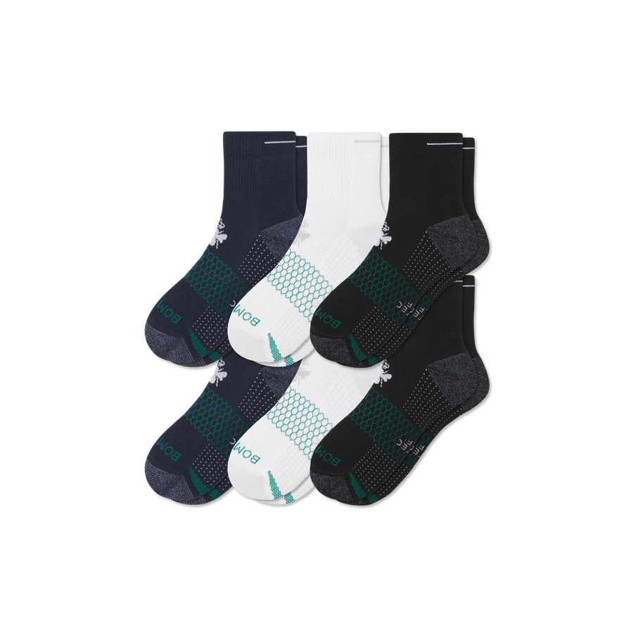 Women's Golf Quarter Sock 6-Pack - Cushion Office Comfort