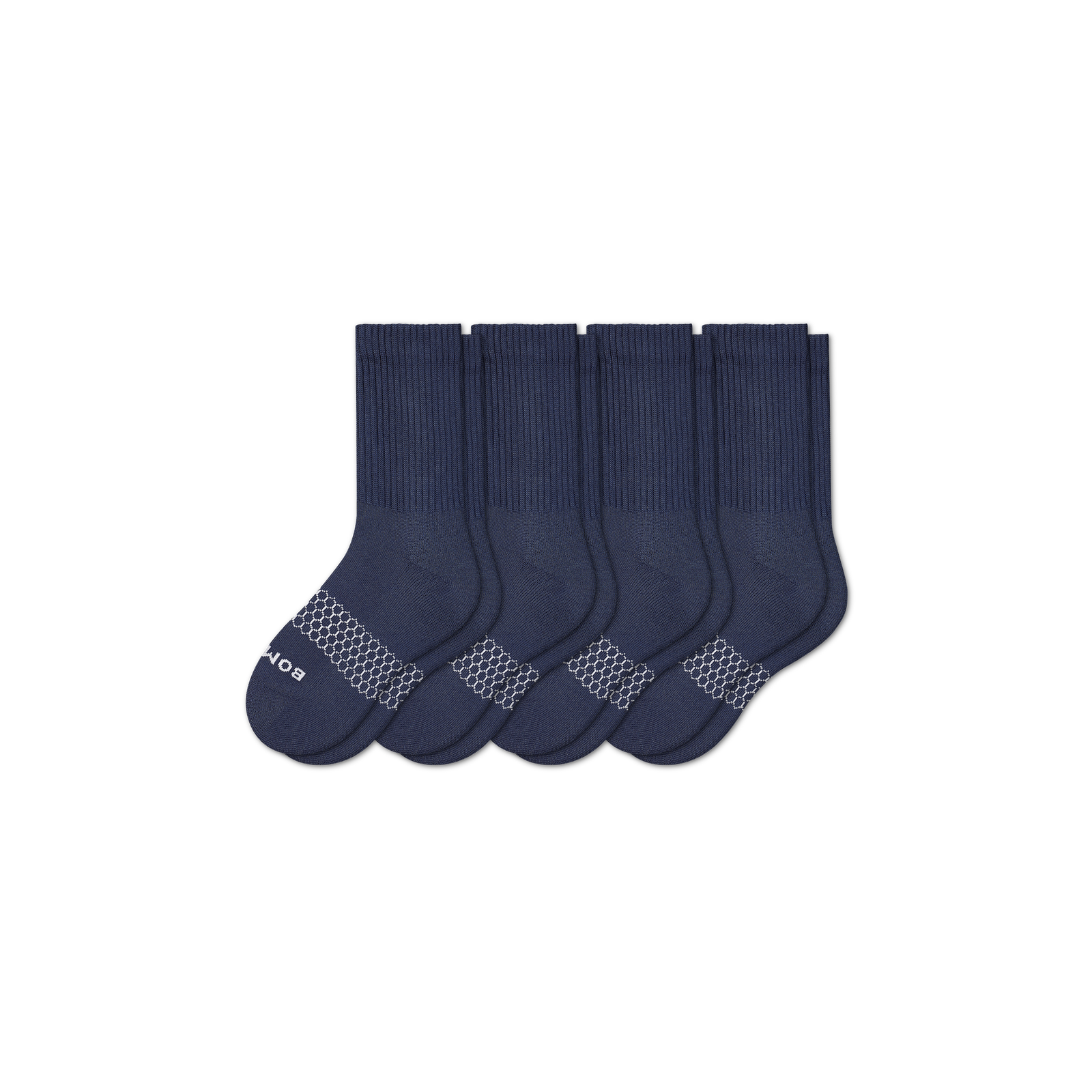 Youth Solids Calf Sock 4-Pack - navy-solids - 5