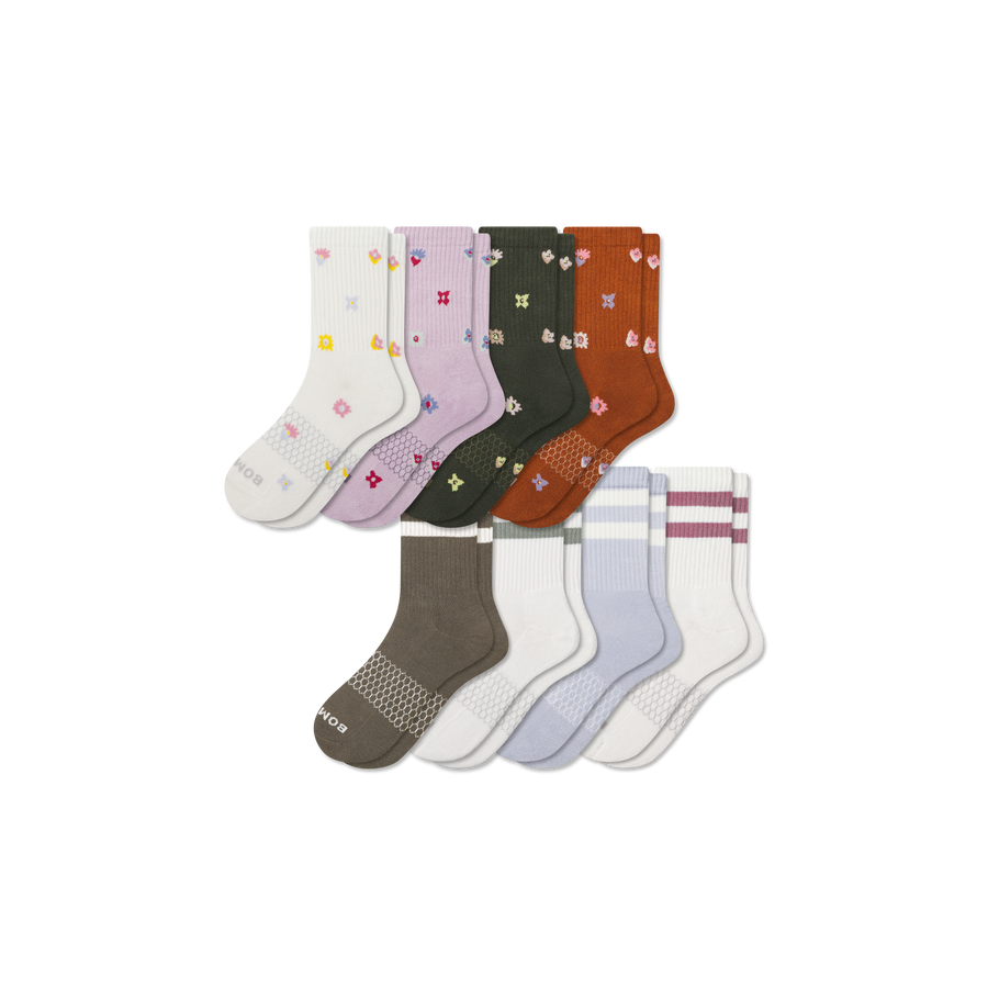 Women's Half Calf Sock 8-Pack - Steady School Rotation