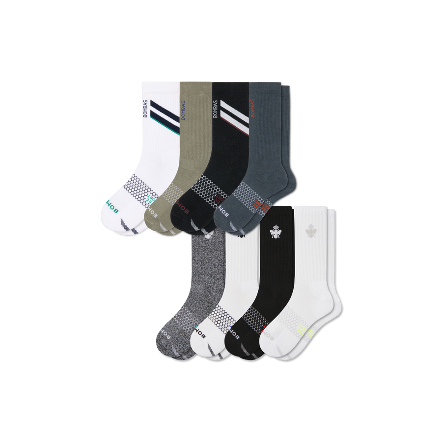 Men's All Sport Calf Sock 8-Pack - Active Hike Wear