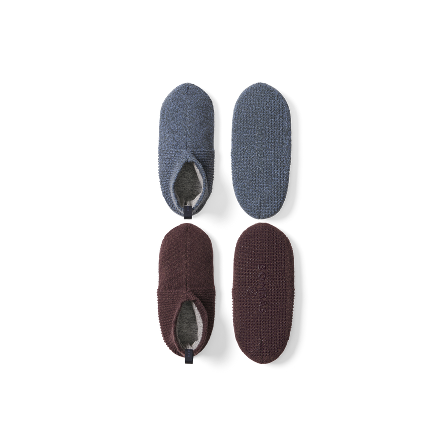 Men's Gripper Slipper 2-Pack - Warm Studio Wear