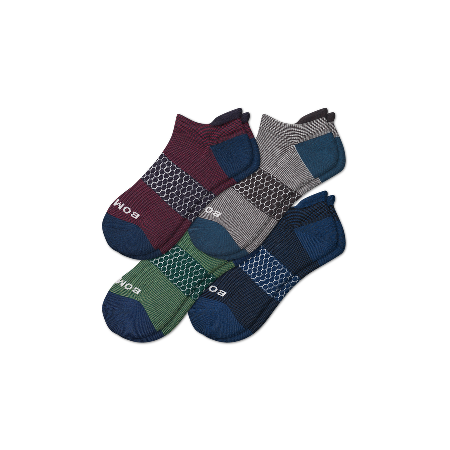 Men's Microstripe Ankle Sock 4-Pack - Studio Travel Step