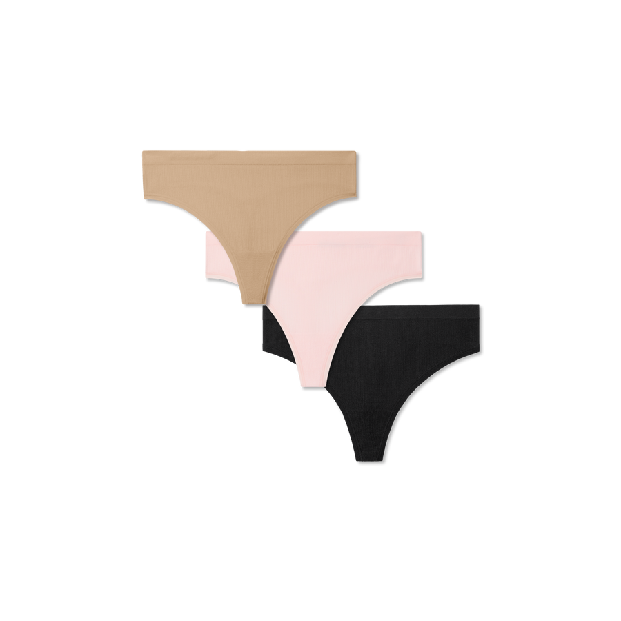 Women's Seamless Thong 3-Pack - Fresh Comfort Wear