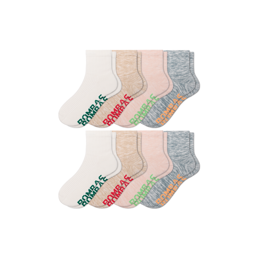Women's Summer Ragg Quarter Sock 8-Pack - Cozy Recovery Step