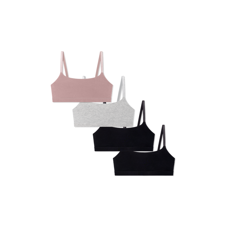 Women's Super Soft Scoop Bralette 4-Pack - Gentle Shape