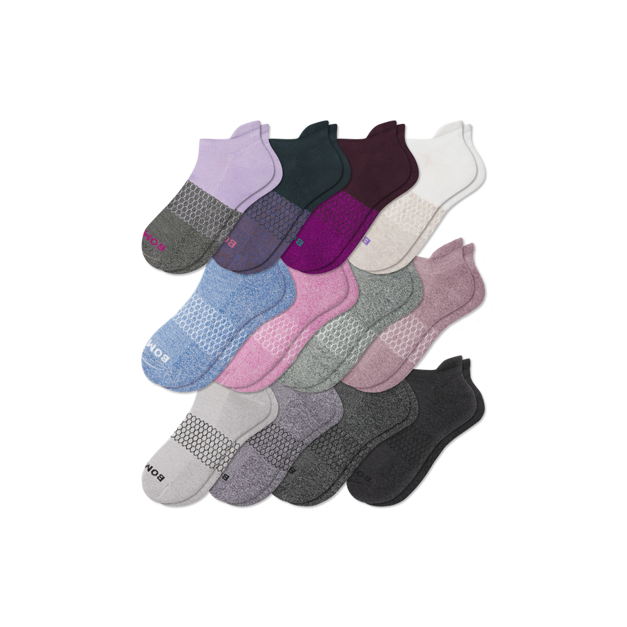 Women's Marl Ankle Sock 12-Pack - Fresh Travel Step