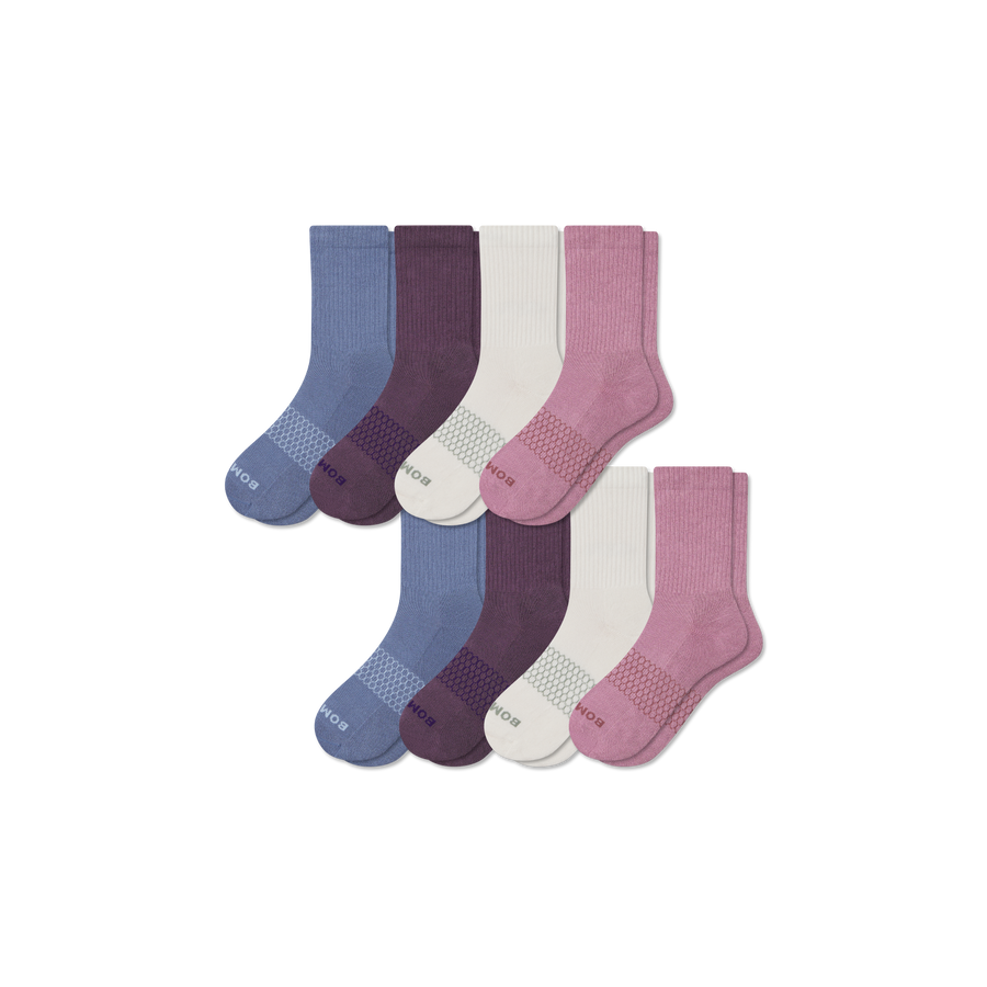 Women's Solids Half Calf Sock 8-Pack - Soft Shift Support
