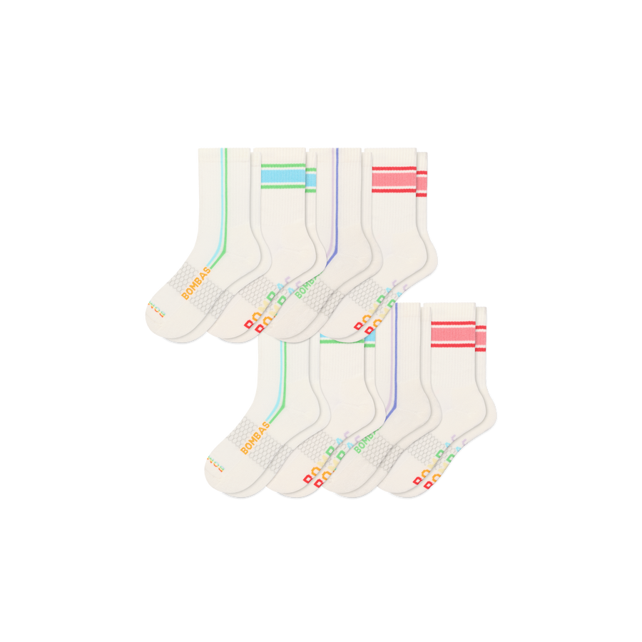 Pride Half Calf Sock 8-Pack - Weekend Shift Step