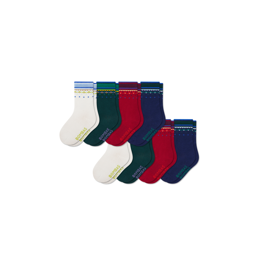 Junior Lightweight Calf Sock 8-Pack - Light Hike Comfort