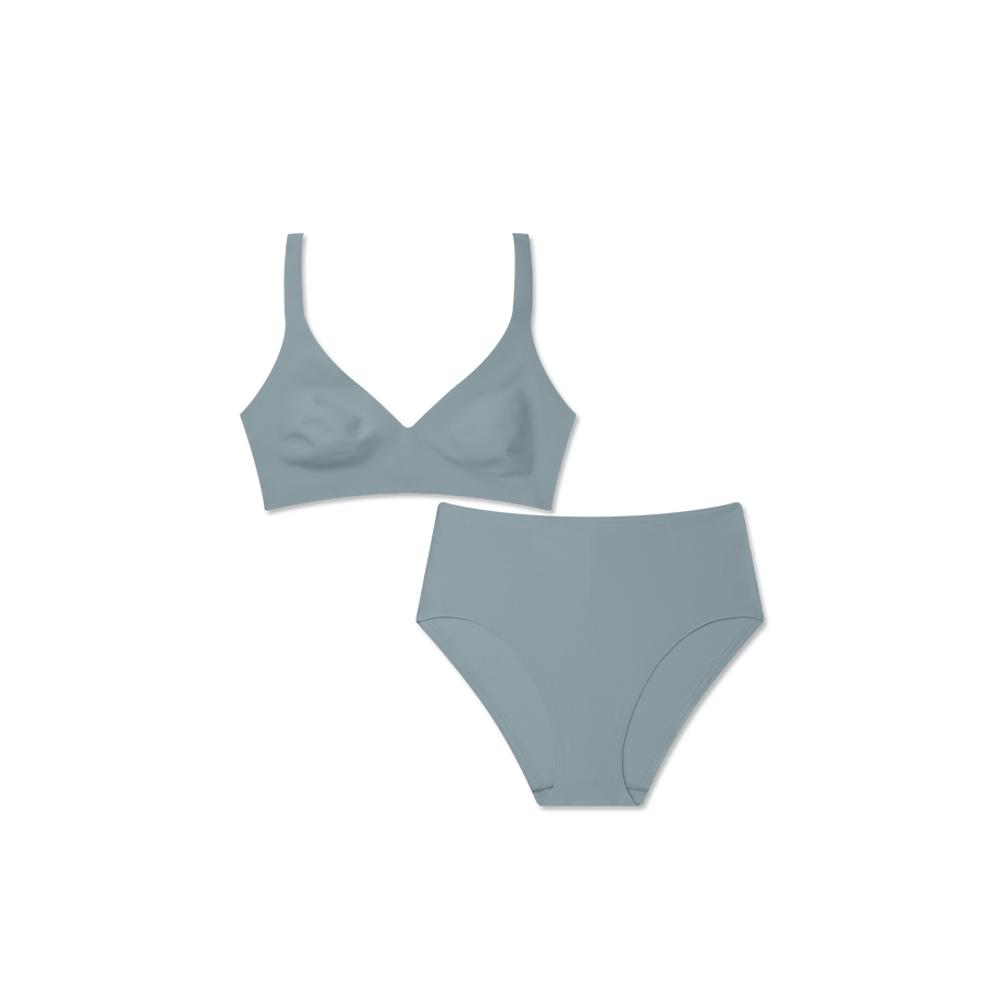 Women’s No Show Plunge Bralette + Hipster Pack - Light Lift