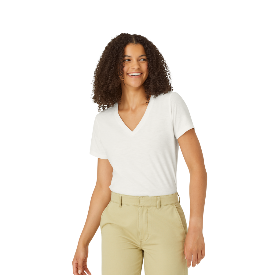 Women's Air Slub V-Neck T-Shirt - Weekend Morning Ready