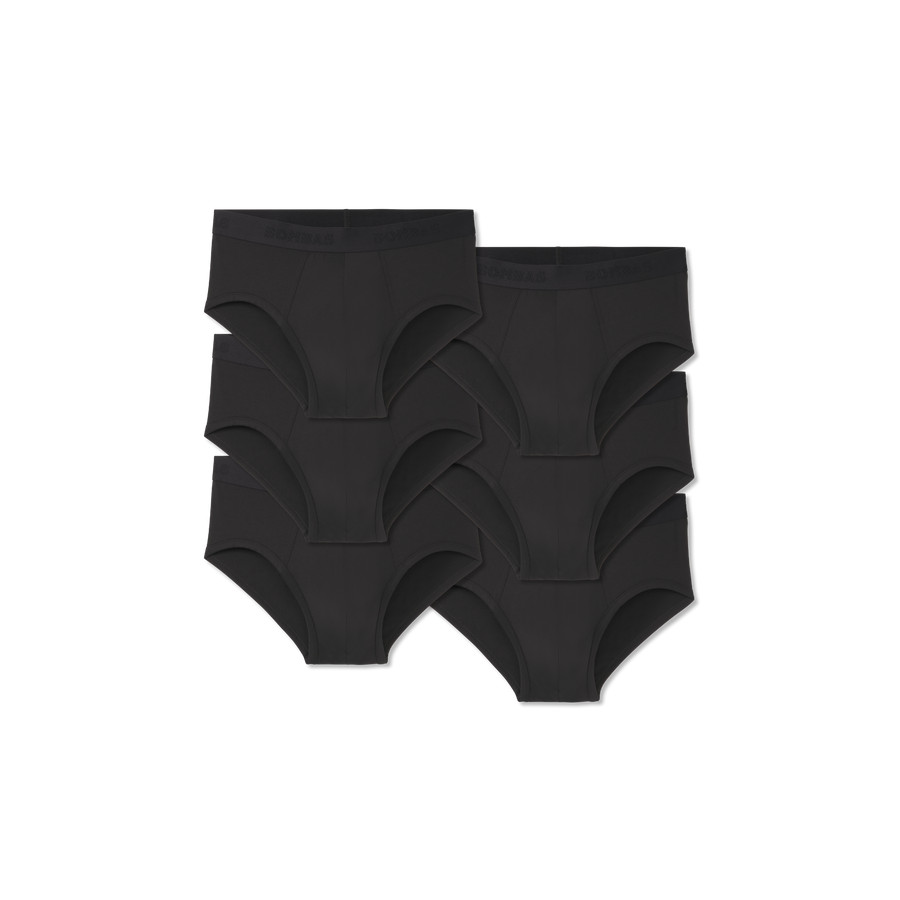 Men's Cotton Modal Blend Flyless Brief 6-Pack - Fresh Stretch Wear