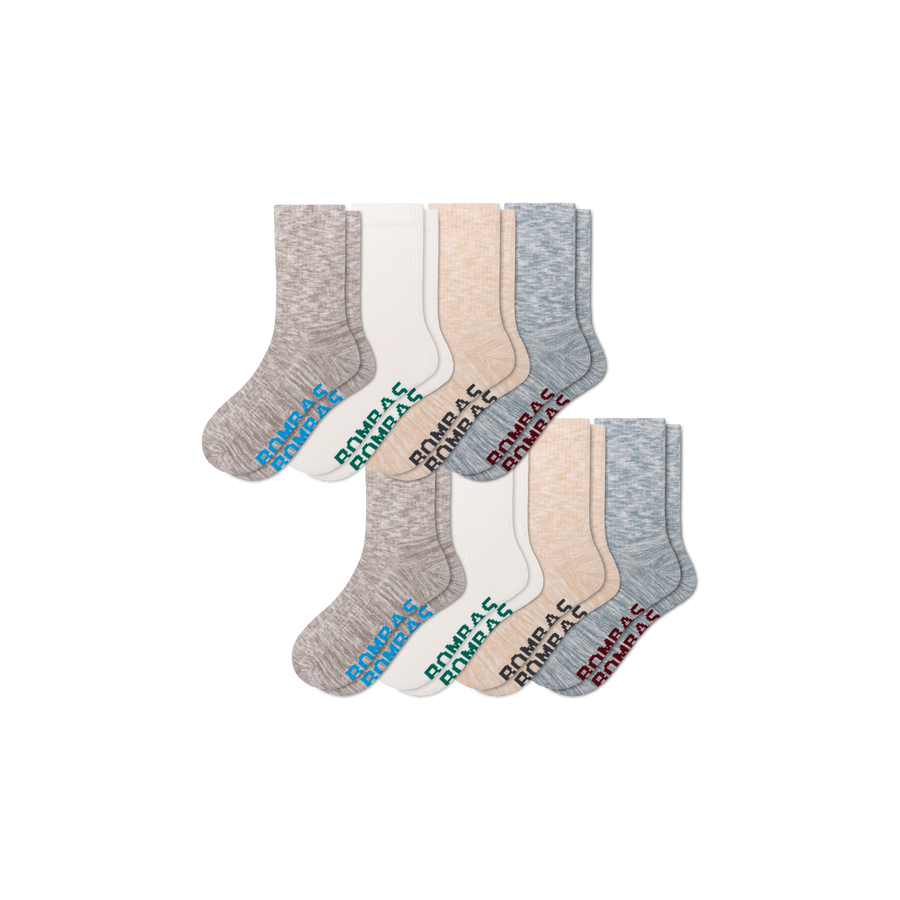 Men's Summer Ragg Half Calf Sock 8-Pack - Light Trail Support