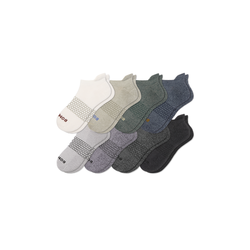 Men's Marl Ankle Sock 8-Pack - storm neutrals mix L