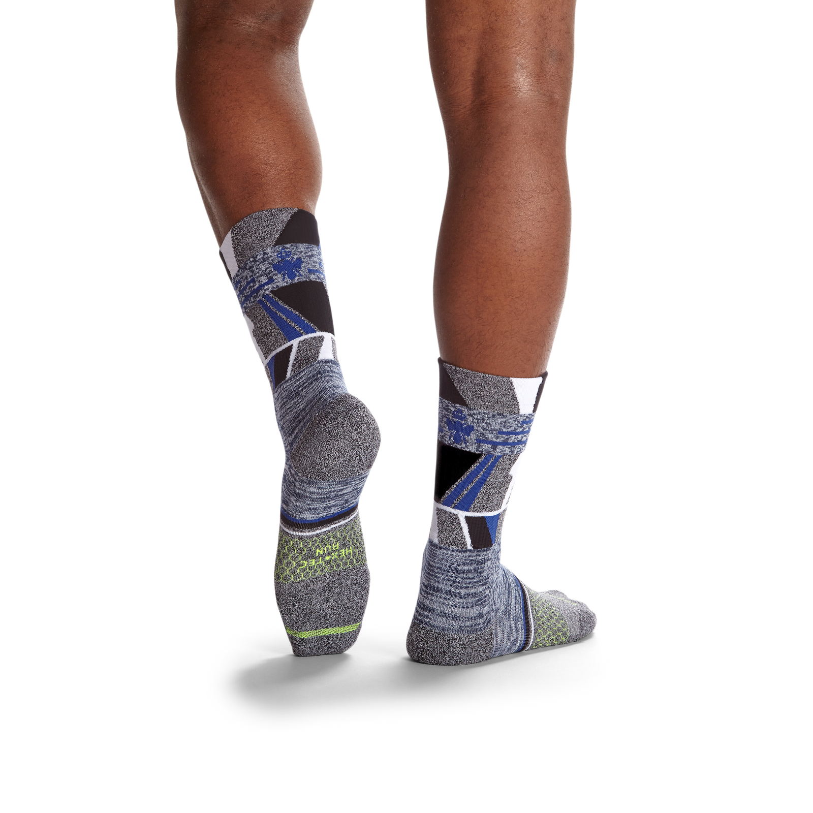 Men's Running Calf Sock 3-Pack - surf-black-mix - 47