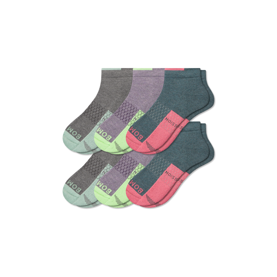 Women's Performance Compression Ankle Sock 6-Pack - Recovery Training Hold