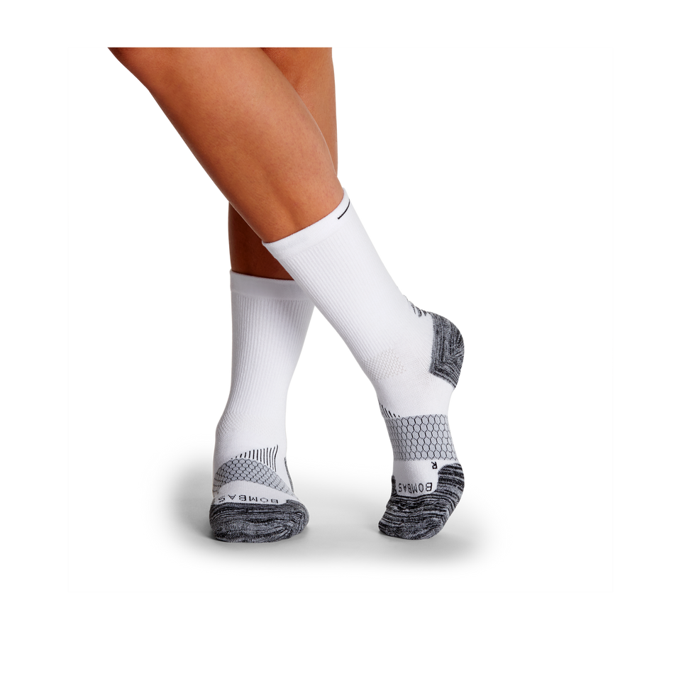Women's Running Calf Sock 3-Pack - white-bee - 21