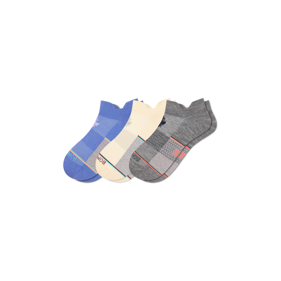 Women's UltraLite Sport Merino Wool Blend Ankle Sock 3-Pack - Soft Ankle Support
