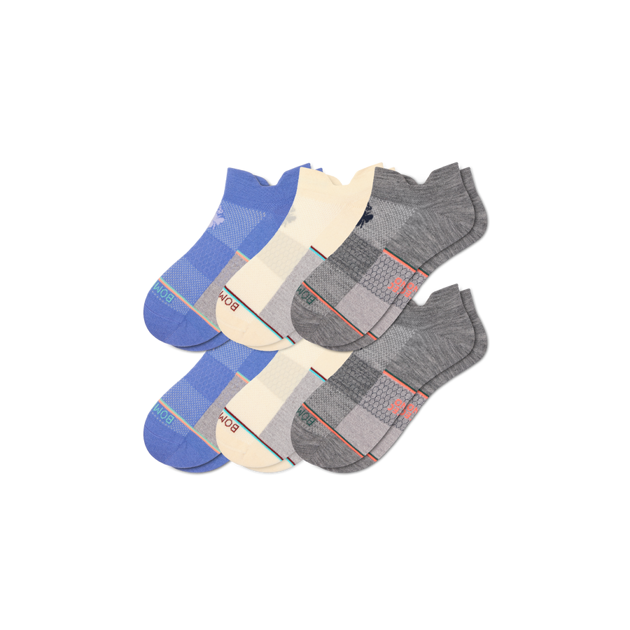 Women's UltraLite Sport Merino Wool Blend Ankle Sock 6-Pack - Everyday School Rotation