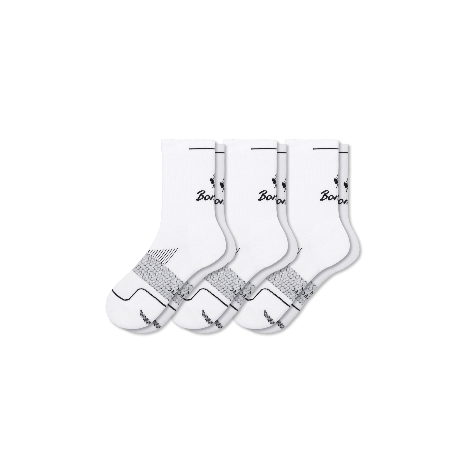 Running Half Calf Sock 3-Pack - White