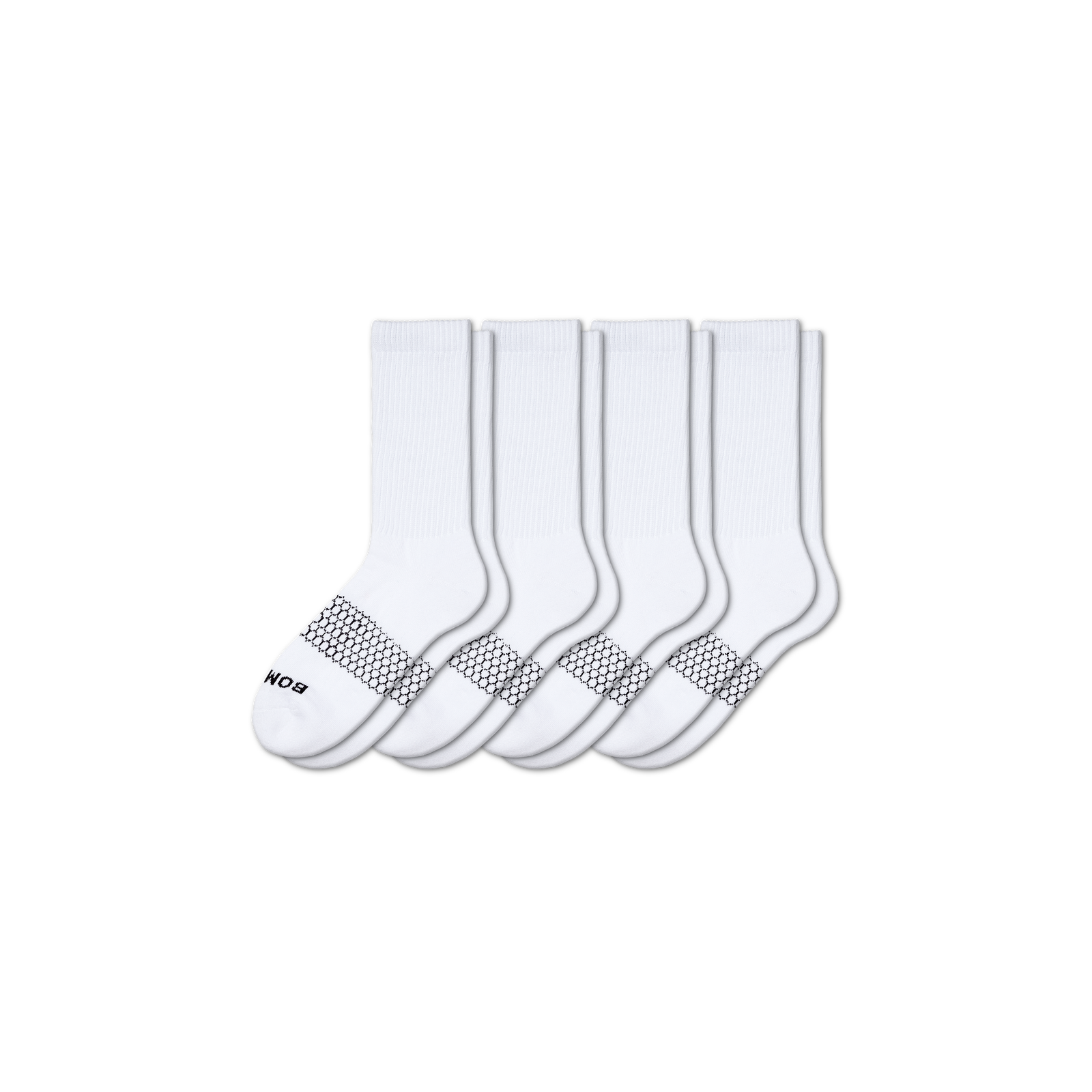 Women's Solids Calf Sock 4-Pack - white - 17