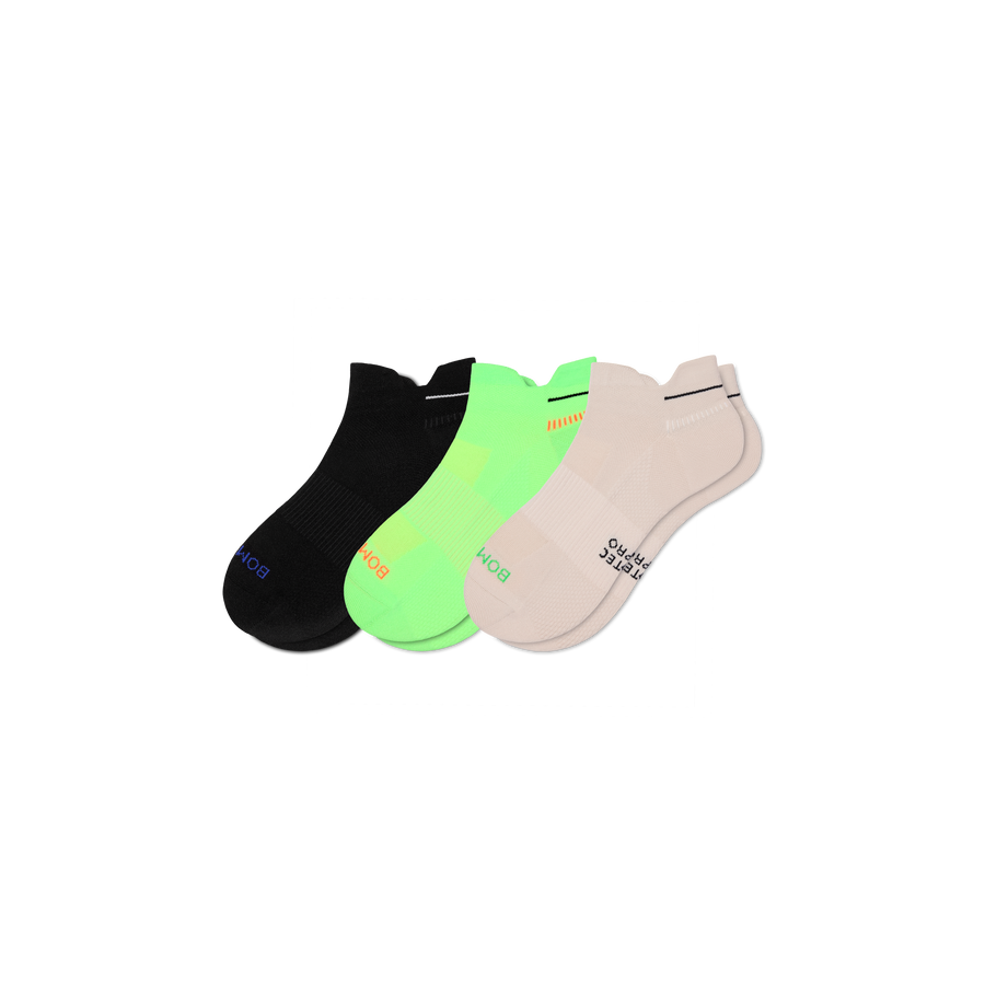 Men's RunPro Ankle Sock 3-Pack - Breathable School Comfort